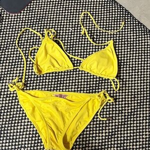 Vintage Juicy Couture Yellow Bikini Set